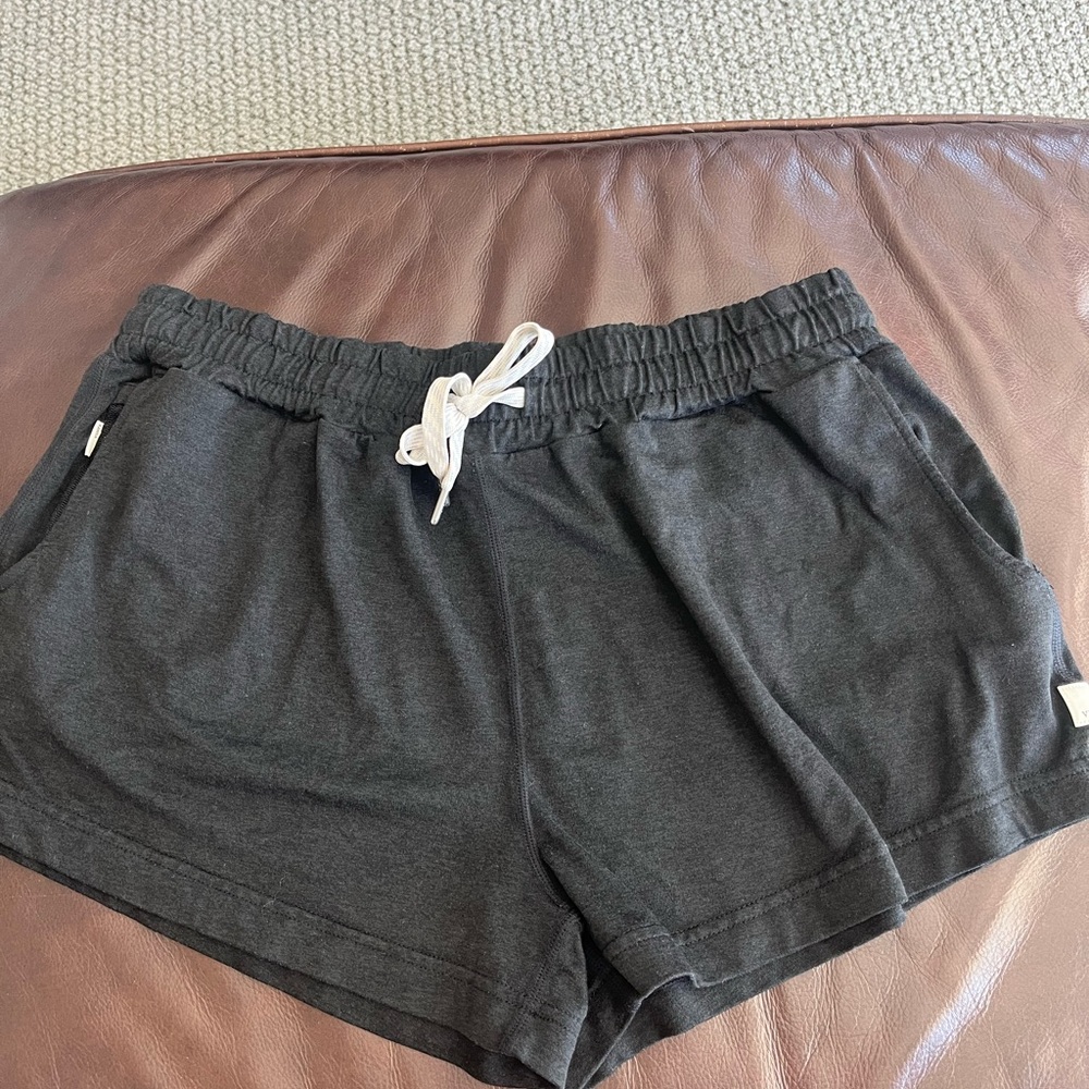 Vuori Black Athletic Shorts Relaxed Fit